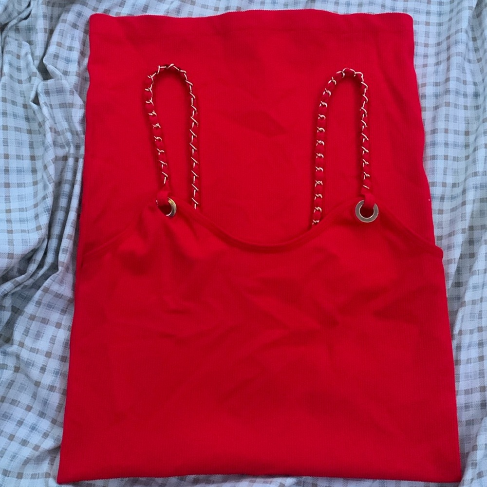 Red Body-Con Midi Dress